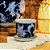CACHEPOT PORCELANA AZUL E BRANCA VENTO DE OUTONO D10XA09CM - Imagem 2