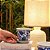 CACHEPOT PORCELANA AZUL E BRANCA FLORAL NOBRE D10XA08CM 2 - Imagem 3