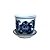 CACHEPOT PORCELANA AZUL E BRANCA FLORAL NOBRE D10XA08CM 2 - Imagem 2