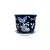 CACHEPOT EM PORCELANA AZUL E BRANCA JARDIM ENCANTADO D10XA10CM - Imagem 1