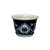 CACHEPOT PORCELANA AZUL E BRANCA IMPERIO D11XA08CM - Imagem 2
