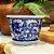 CACHEPOT PORCELANA AZUL E BRANCA BOREAL D11XA08CM - Imagem 2