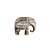 ESCULTURA ELEFANTE DECORATIVO EM MADEIRA WHITEWASH A17CM - Imagem 1