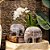 ESCULTURA ELEFANTE DECORATIVO EM MADEIRA WHITEWASH A17CM - Imagem 3