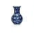MINI FLOREIRO IMPORTADO PORCELANA AZUL E BRANCO FLORAL D07XA11CM - Imagem 2