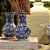 MINI FLOREIRO IMPORTADO PORCELANA AZUL E BRANCO FLORAL D07XA11CM - Imagem 3