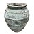 VASO VIETNAMITA DE CERAMICA IMPORTADO ISIS ATLANTIS VERDETE D56XA72CM - Imagem 3