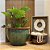 VASO RUSTICO DE CERAMICA IMPORTADO XANGAI VERDE D83XA61CM - Imagem 4