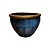 VASO RUSTICO DE CERAMICA IMPORTADO XANGAI AZUL D83XA61CM - Imagem 2