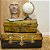 BAU BALI ANTIQUE METAL AMARELO 68X44X26CM - Imagem 4