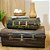 BAU BALI ANTIQUE METAL VERDE OLIVA 77X50X30CM - Imagem 4