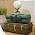 BAU BALI ANTIQUE METAL VERDEAMARELO 60X40X22CM - Imagem 5