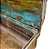 BAU BALI ANTIQUE METAL VERDEAMARELO 60X40X22CM - Imagem 4