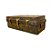 BAU BALI ANTIQUE METAL VERDEAMARELO 60X40X22CM - Imagem 2
