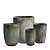 VASO VIETNAMITA DE CERAMICA IMPORTADO PARIS MUSGO D54XA68CM - Imagem 2