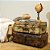 BAU BALI ANTIQUE METAL BRANCA 62X37X25CM - Imagem 5