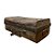 BAU BALI ANTIQUE METAL VERDE COM CADEADO 57X30X20CM - Imagem 2