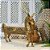 ESCULTURA EM BRONZE CAVALO MITOLOGICO BALI DOURADO - Imagem 3
