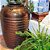 VASO VIETNAMITA DE CERAMICA IMPORTADO COM ALCA EGITO BRONZE D44XA70CM - Imagem 3