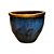 VASO RUSTICO DE CERAMICA IMPORTADO XANGAI AZUL D66XA56CM - Imagem 2