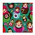 TELA DOLLS FUNDO VERDE COLORIDA 28 X 28 X 1,8 CM - Imagem 1