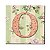 TELA FLOWER BACKGROUND HOME ORANGE 20 X 20 X 5 CM - Imagem 1
