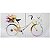 TELA ART DECOR BIKE, FLOWERS AND DOGS 160 X 160 CM - Imagem 1