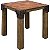 MESA DE CANTO MDF TARANTINO 76 X 76 X 76 CM - Imagem 1
