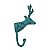 CABIDEIRO ALUMINIO RUSTIC DEER HEAD AZUL 18 X 6 X 10 CM - Imagem 1