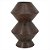VASO DECORATIVO EM METAL - MARROM - 20X20X31.5CM - Imagem 1