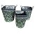 CJ. DE VASOS EM METAL VERDE E PRATA - 3PCS - Imagem 1