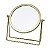 ESPELHO DECORATIVA EM METAL DOURADO COM BASE - Imagem 1