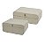 CJ. DE PORTA JOIAS DE MADEIRA E COURO BEGE - 2 PCS - Imagem 1