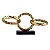 PECA DECORATIVA DE METAL DOURADO E PRETO - Imagem 1