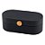 CAIXA DECORATIVA EM MADEIRA E REVESTIDO EM PU PRETO 25CM X 12,8CM X 9CM - Imagem 1