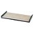 BANDEJA DECORATIVA EM METAL E PU - PRETO E CREME - 38X18X3CM - Imagem 1