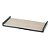 BANDEJA DECORATIVA EM METAL E PU - PRETO E CREME - 45X26X3CM - Imagem 1