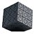 PECA DECORATIVA EM RESINA - CUBO JOGO DA VELHA - PRETO - 9.7X9.7X9.7CM - Imagem 1