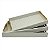 CJ. DE BANDEJAS DE MADEIRA BRANCO E DOURADO - 3PCS - Imagem 1