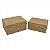 CJ. DE CAIXAS DE MADEIRA MARROM - 2PCS - Imagem 1