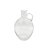VASO DECORATIVO ESTILO JARRA COM ALCA EM VIDRO TRANSPARENTE - Imagem 1