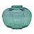 VASO DECORATIVO EM VIDRO - VERDE - 20X20X15CM - Imagem 1