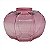 VASO DECORATIVO EM VIDRO - ROSA - 20X20X15CM - Imagem 1