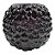 VASO DE VIDRO PRETO COM TEXTURA - Imagem 1