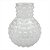 VASO DE VIDRO BRANCO COM TEXTURA - Imagem 1