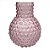VASO DE VIDRO ROSE COM TEXTURA - Imagem 1
