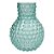 VASO DE VIDRO AZUL COM TEXTURA - Imagem 1