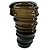 VASO DE VIDRO MARROM - Imagem 1