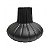 VASO DECORATIVO EM VIDRO - PRETO FOSCO - 25X25X22CM - Imagem 1