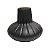 VASO DECORATIVO EM VIDRO - PRETO FOSCO - 20X20X18CM - Imagem 1